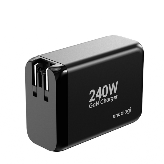 ENCO240: Portable 240W 3USB-C&1USBA GaN Charger